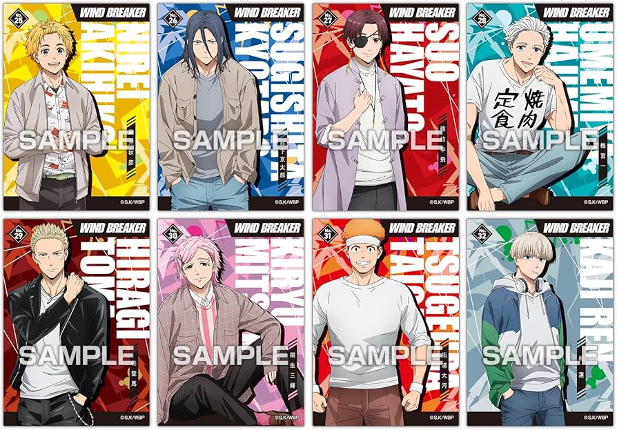 Wind Breaker Clear Card Collection Gum (Random Card)