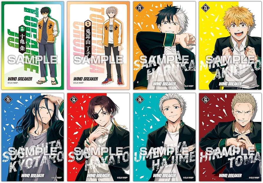 Wind Breaker Clear Card Collection Gum (Random Card)