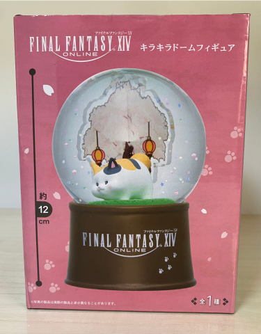Final Fantasy XIV Online- Fat Cat-  Snow Globe Taito Japan