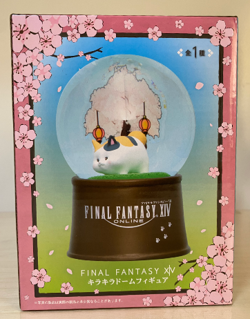 Final Fantasy XIV Online- Fat Cat-  Snow Globe Taito Japan